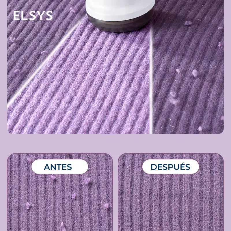 Removedor de pelusa eléctrico recargable con 3 velocidades, pantalla LED y cuchillas de 6 hojas para ropa, suéteres, muebles y tapicería