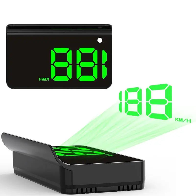 Pantalla HUD GPS para auto con velocímetro digital K1, brillo automático y conexión USB para carro, moto y camión universal diario