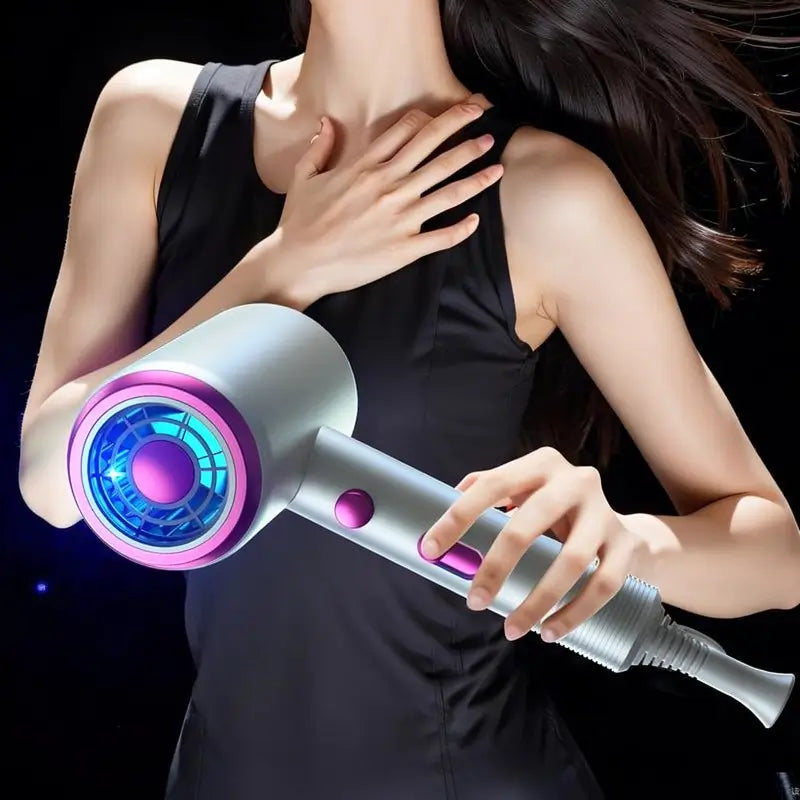 Kit de Secadora de Cabello Iónica Potente, Set de Secador con Boquilla Concentradora, Difusor, 3 Peines y Soporte de Pared, Herramienta de Estilizado Profesional Multifuncional, Reduce el Frizz, Opciones de Peinado Versátiles