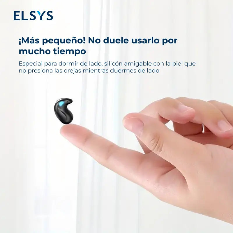 Audífonos Inalámbricos Invisibles para Dormir con Bluetooth y Cancelación de Ruido, Ideales para Correr, Gym, Gaming, Regalo y Uso Diario