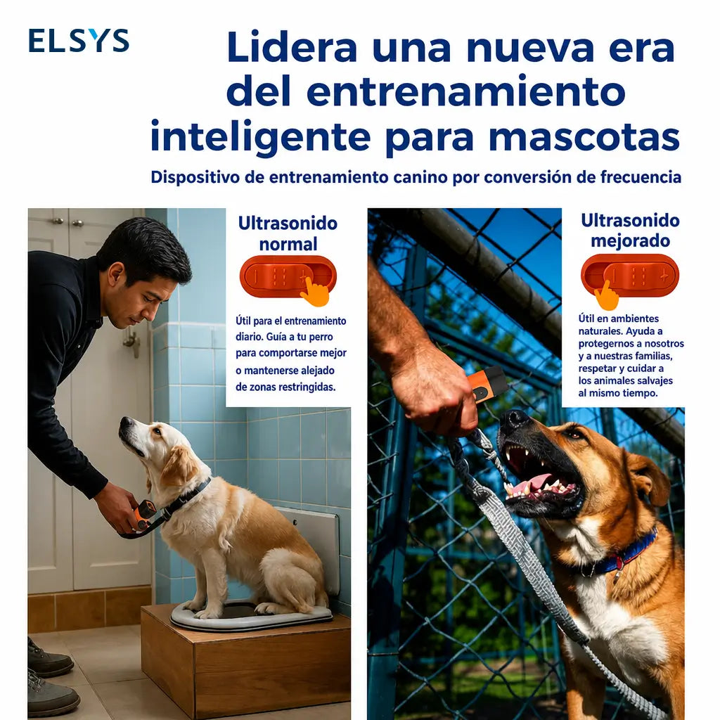 Dispositivo sónico recargable para entrenamiento canino con linterna LED y alcance de 9.1 m (30 ft) para ladridos diarios