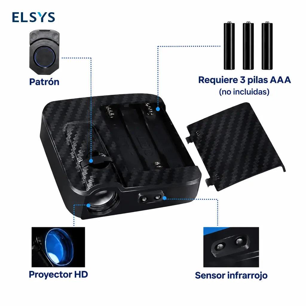 Luz de bienvenida para puerta de auto con proyección LED personalizada y sensor infrarrojo para entradas nocturnas en cualquier vehículo diarias