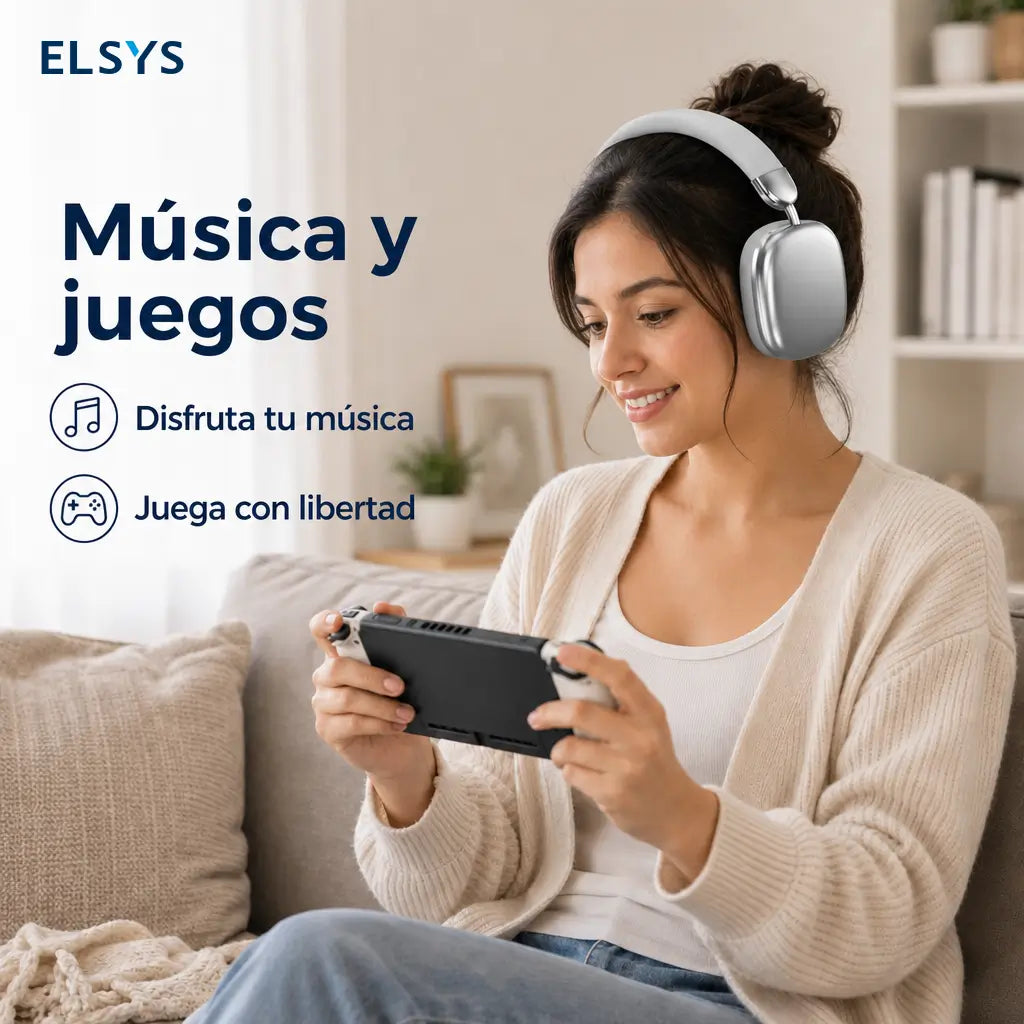 Audífonos Bluetooth 5.3 con cancelación de ruido, sonido HIFI y micrófono para gaming, música y llamadas en celular iPhone y Android