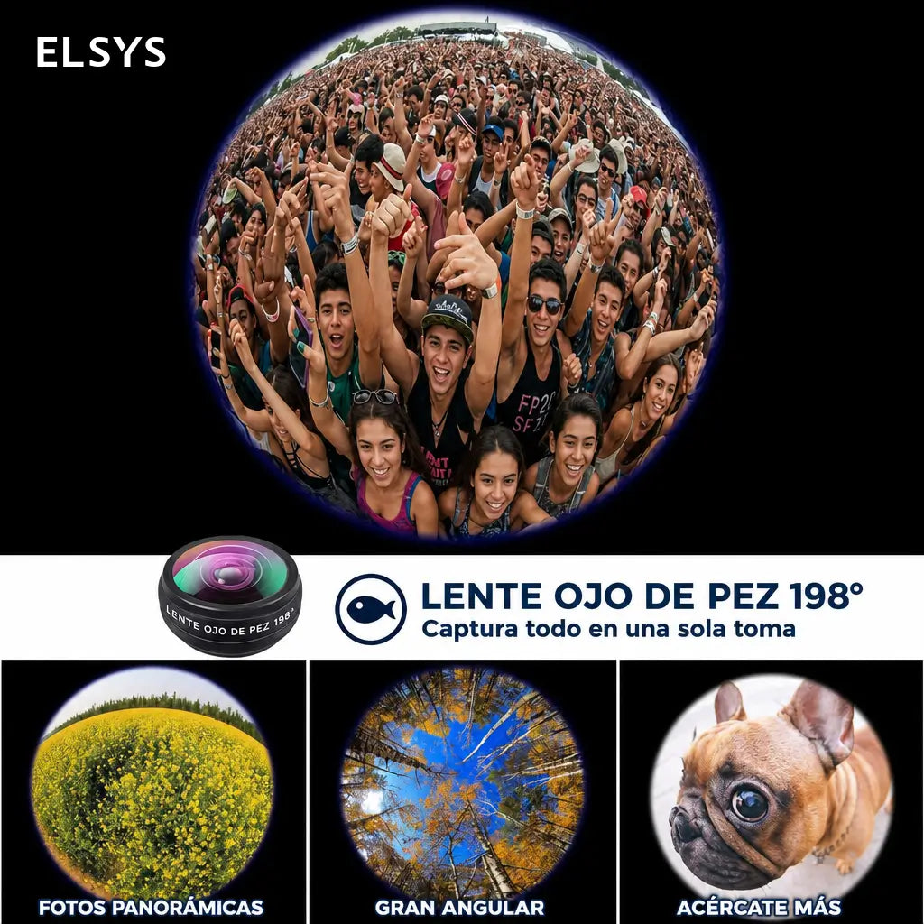 Lente telefoto 28X-36X para celular con clip universal para fotos y videos HD en conciertos, viajes, aves y paisajes lejanos