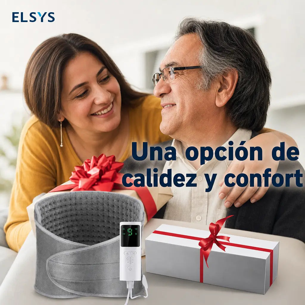 Cinturón térmico eléctrico para cintura con 4 temporizadores y protección contra sobrecalentamiento, ideal para abdomen, espalda, piernas y hombros