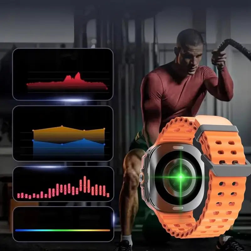 Smartwatch Deportivo con Pantalla HD, Monitoreo de Ritmo Cardíaco y SpO2 - Estilo Moderno y Resistente