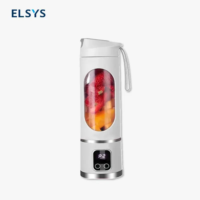 Licuadora portátil recargable USB para smoothies, jugos y papillas, con diseño hermético y uso práctico en gimnasio, oficina, viajes y diario