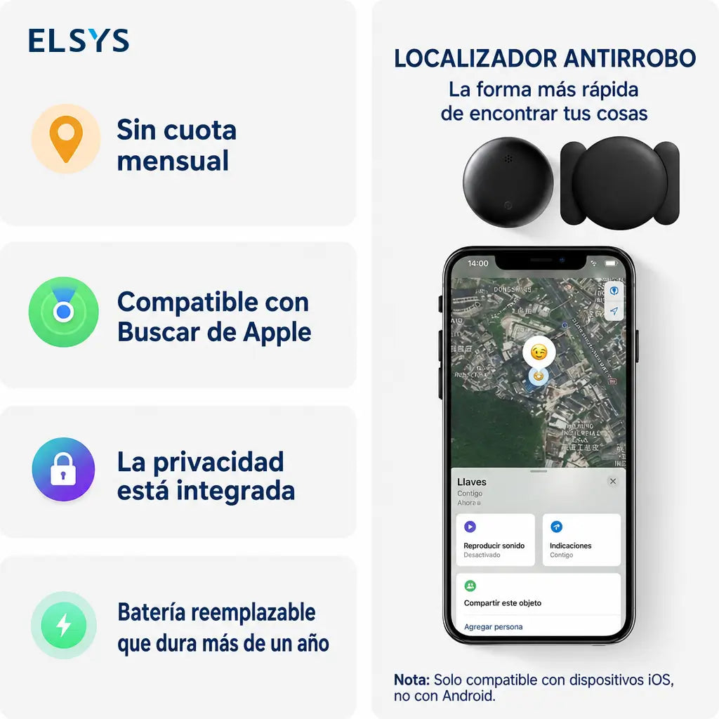Localizador GPS compacto para auto con imán fuerte, sin mensualidades, resistente al agua para rastrear vehículos y objetos importantes desde tu celular