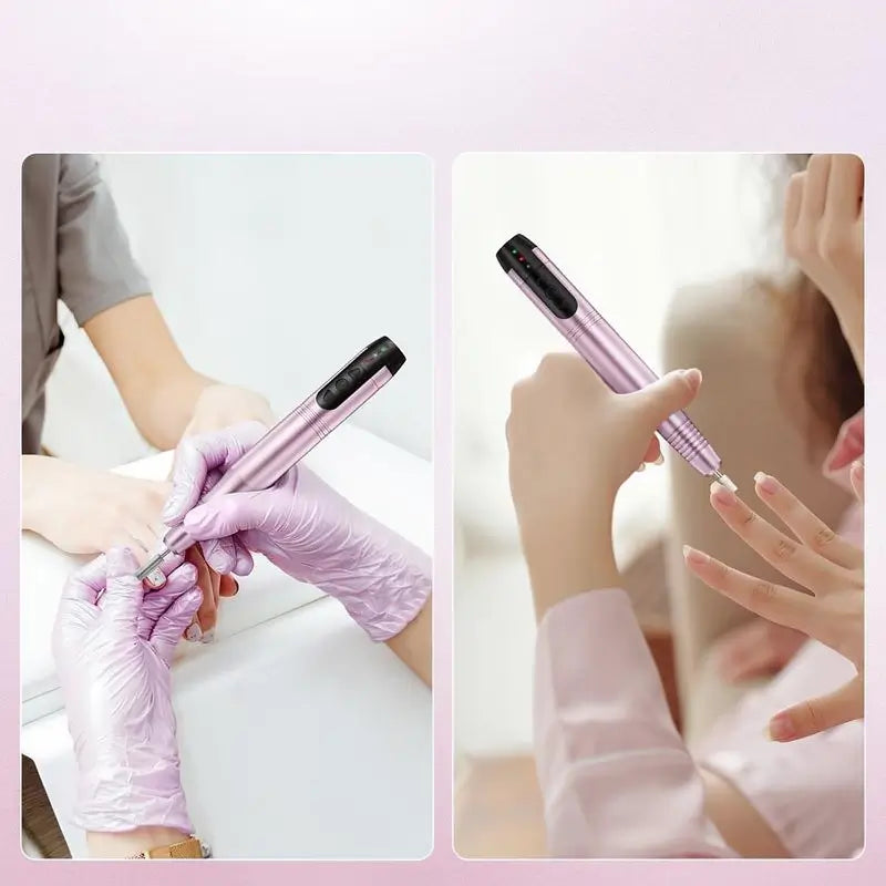 Pulidor de Uñas Eléctrico Inalámbrico Profesional: Kit de Pedicura Portátil, Lima Eléctrica para Pies, Lámpara UV LED y Accesorios de Cuidado para Cutículas y Uñas