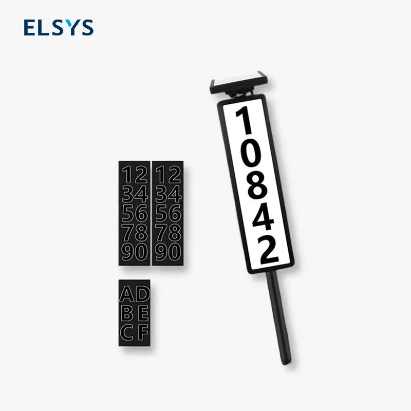 Letrero LED Solar de Números para Casa con Estaca, Placa de Dirección Impermeable con 2 Modos de Iluminación, Señalización de Acrílico para Exterior y Jardín