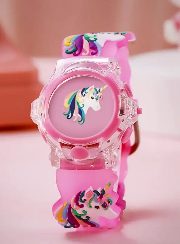 Reloj Digital con Patrón de Dinosaurio Animado para Niños, Reloj Luminoso a la Moda, Accesorio Infantil Ideal para Regalo de Cumpleaños
