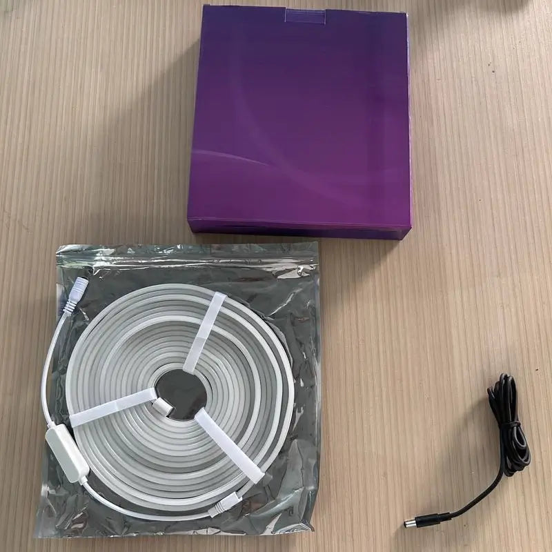 Tira de Luces LED de Neón RGB, Manguera de Luz de 24V con Sincronización de Música, App y Control Remoto, Impermeable IP67, Ideal para Gaming, Decoración de Recámara, Interiores, Exteriores y Fiestas