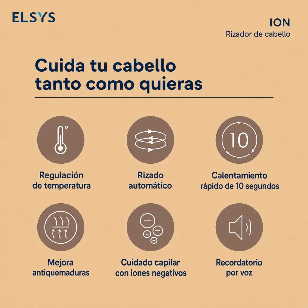 Rizador automático de cabello 32 mm con iones negativos y calentamiento rápido para ondas suaves fáciles en casa diarias