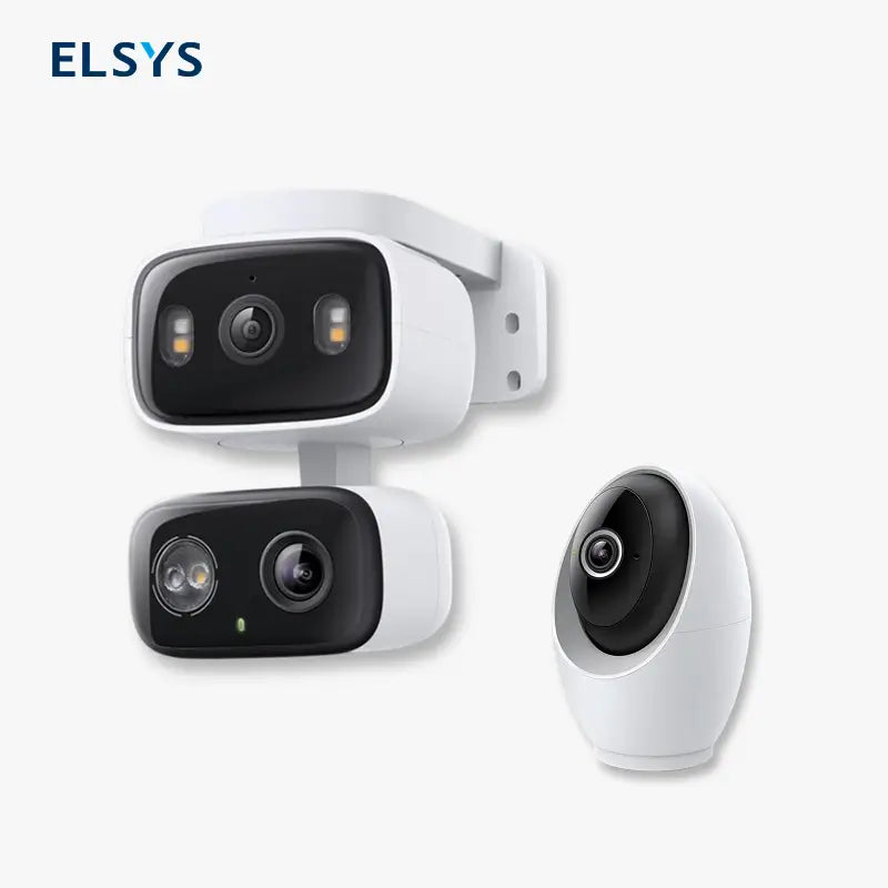 Cámara de Seguridad 360° para Interior/Exterior, Lentes Simples/Duales, Resolución 2K/4K, Detección con IA, Seguimiento de Movimiento y Visión Nocturna a Color, Sin Suscripción, Compatible con Alexa y Google