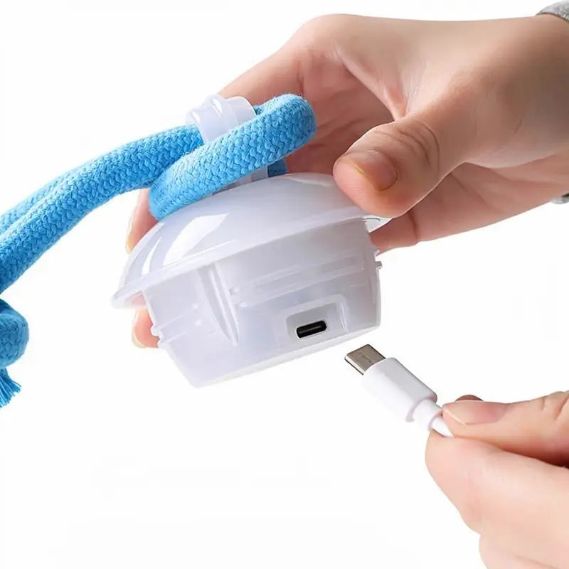 Juguete Interactivo para Perro con Sensor de Movimiento, Pelota Giratoria con Sonido para Entrenamiento de Mascotas, Ideal para Perros Pequeños y Gatos (7.5 x 7.5 x 11 cm)