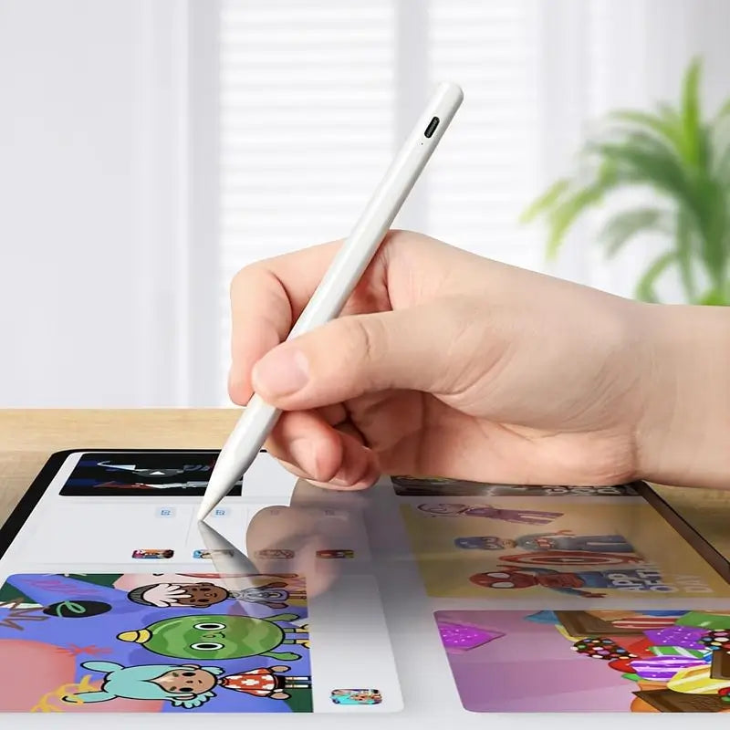 Lápiz Óptico de Carga Rápida con Rechazo de Palma y Sensibilidad a la Inclinación, Pluma Táctil Activa Compatible con iPad 6/7/8/9/10, Pro 32.7 cm y 27.9 cm, Air 3/4/5, Mini 5/6