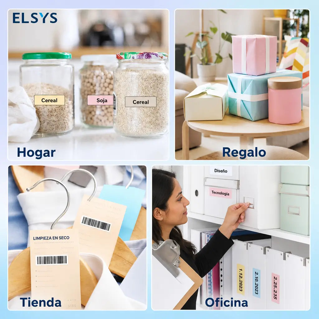 Mini etiquetadora térmica Bluetooth recargable sin tinta, con app, corte limpio y plantillas para frascos, documentos, regalos y útiles escolares personalizados