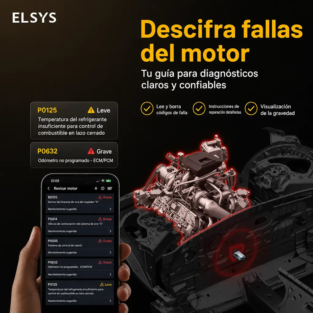 Escáner OBD2 Bluetooth CarPal con diagnóstico de todos los sistemas y 6 reinicios para revisar tu auto desde el celular fácilmente