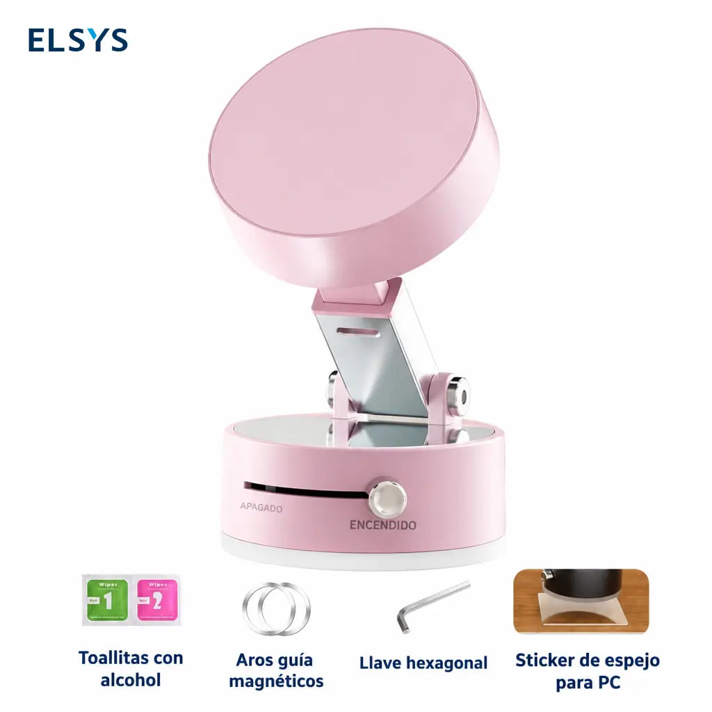 Base magnética de doble succión para celular, portátil y retráctil, ideal para tablero, parabrisas, escritorio y videollamadas en viajes con ajuste 360°