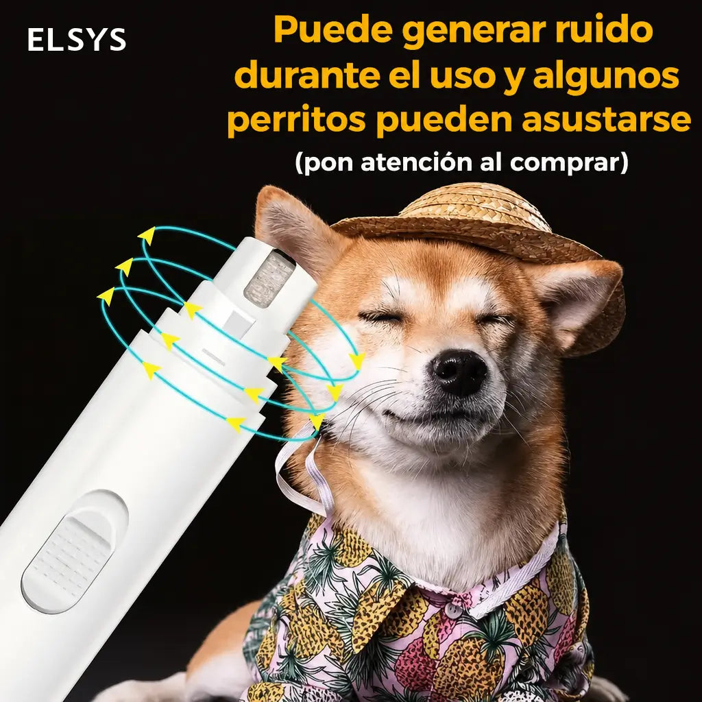 Cortador de uñas para mascotas inalámbrico, agarre ergonómico y operación silenciosa para grooming de perros y gatos en casa con comodidad