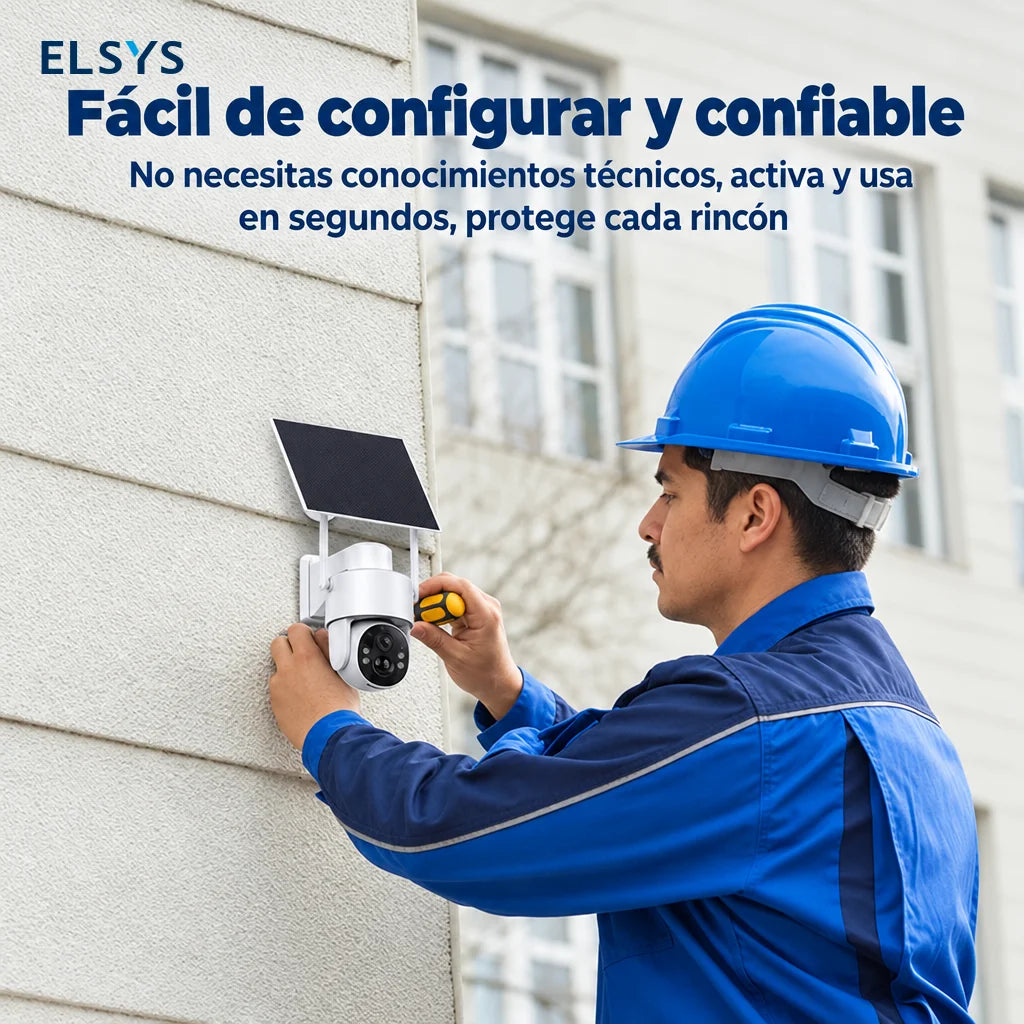 Cámara de seguridad solar 4G con visión nocturna
