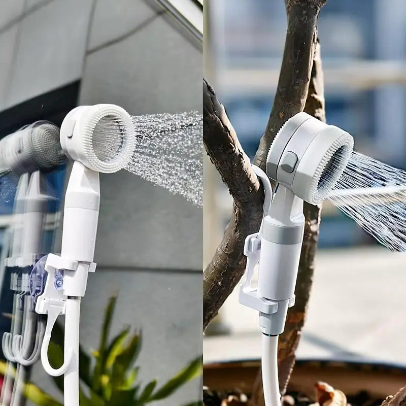 Regadera Eléctrica Portátil Recargable, Cabezal de Ducha para Exterior, Camping y Lavado de Autos