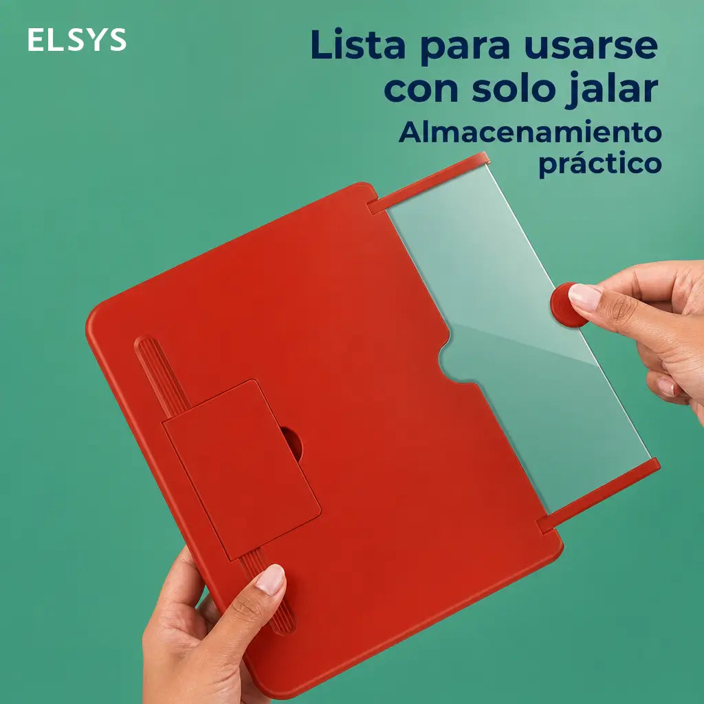 Lupa amplificadora de pantalla 10 pulgadas para celular, aumento 4x Ultra HD y soporte para ver videos o clases cómodamente en casa
