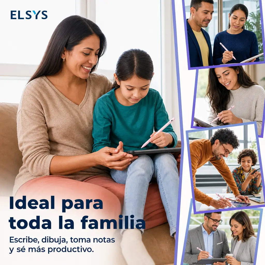 Stylus compatible con iPad 2018-2026, sensibilidad a inclinación y punta 1.5 mm para escribir, dibujar y estudiar cómodo sin interrupciones diarias