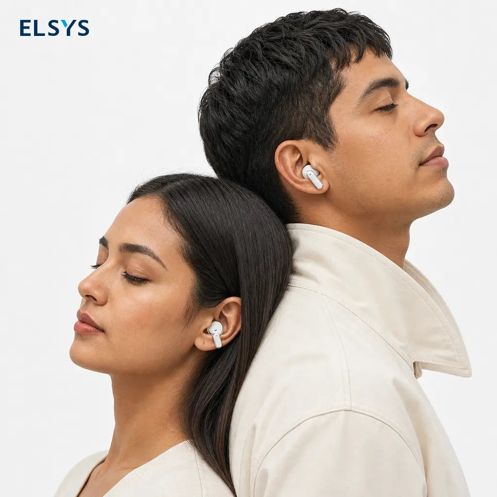 Auriculares inalámbricos Bluetooth 5.4 2 en 1 con modo in-ear y clip-on para música, llamadas claras y gaming sin cables diario