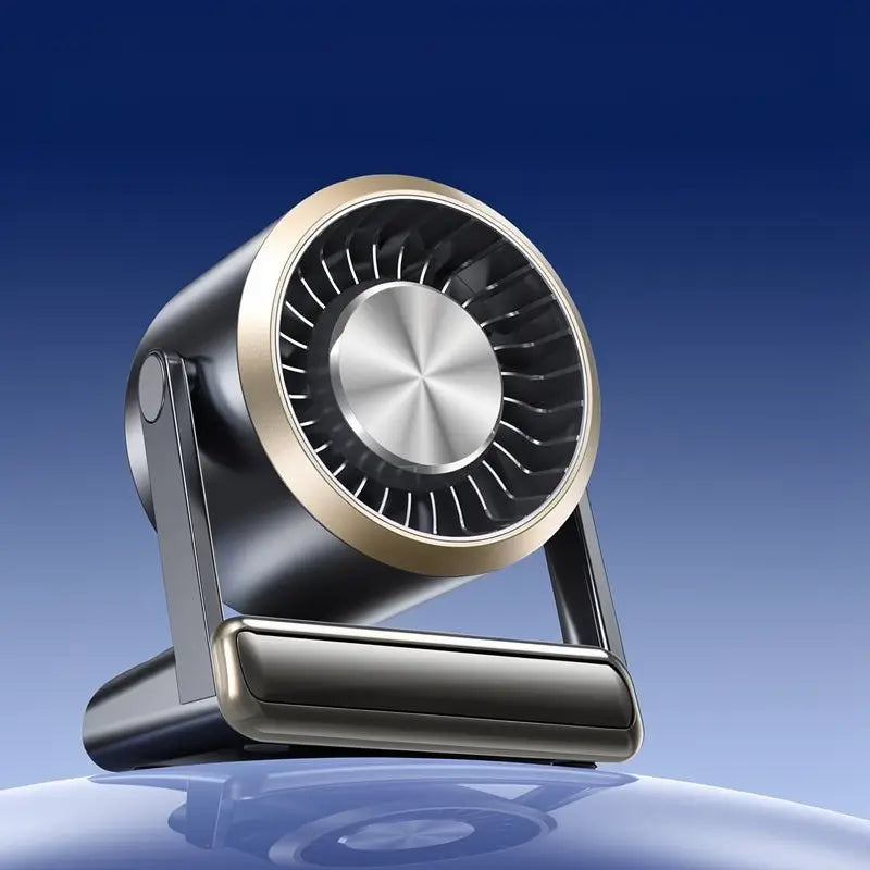 Ventilador de Escritorio Turbo Portátil para Oficina y Viajes con Pantalla Digital de 100 Velocidades Silencioso con Batería Recargable y Doble Modo de Ajuste