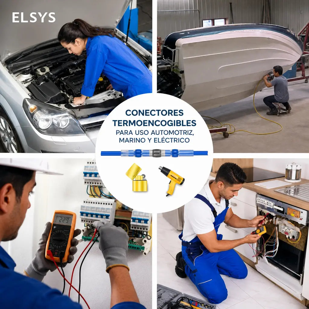 Kit de 300 conectores termocontráctiles con soldadura y sello impermeable para cableado automotriz