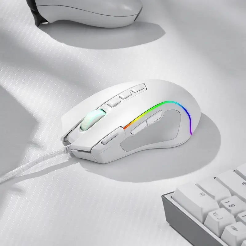 Mouse Gamer Alámbrico Óptico M612 Predator con RGB, 8000 DPI, 11 Botones Programables y 5 Modos de Retroiluminación, Botón de Disparo Rápido