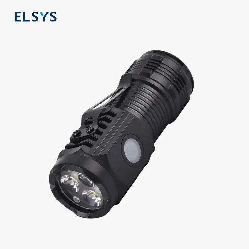 Paquete de 2 Mini Linternas Potentes: Lámparas para Camping con 3 Modos y Enfoque Ajustable, Recargables por USB