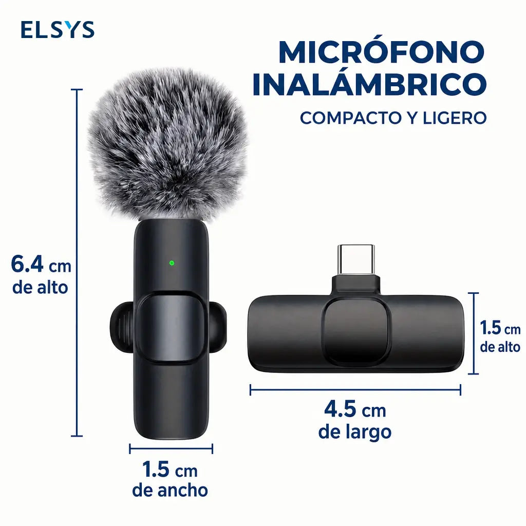 Micrófonos inalámbricos de solapa con cancelación de ruido y conexión automática para videos, entrevistas y transmisiones en vivo en celular iPhone