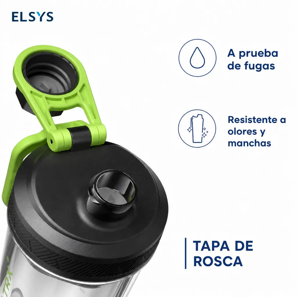 Shaker eléctrico para proteína con mezcla sin grumos, carga USB-C y tapa antifugas para gimnasio, oficina y batidos post entrenamiento