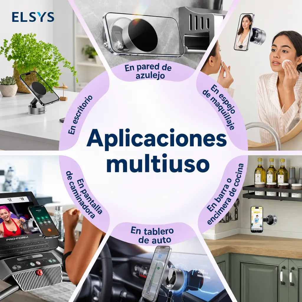 Soporte para celular de auto compatible con fundas gruesas, brazo extensible y gancho metálico para ventilación, tablero o parabrisas