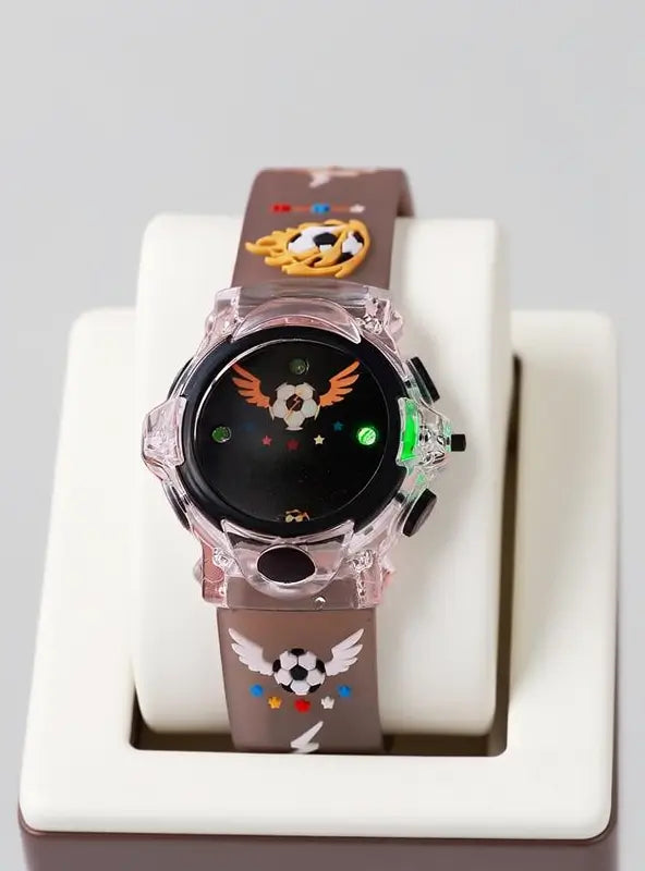 Reloj Digital con Patrón de Dinosaurio Animado para Niños, Reloj Luminoso a la Moda, Accesorio Infantil Ideal para Regalo de Cumpleaños