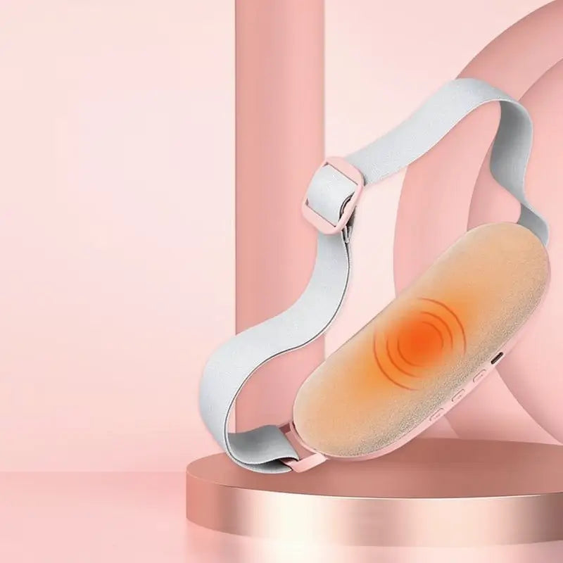 Cinturón Térmico para Alivio de Cólicos, Almohadilla de Calor Inalámbrica y Masajeador Abdominal Vibratorio