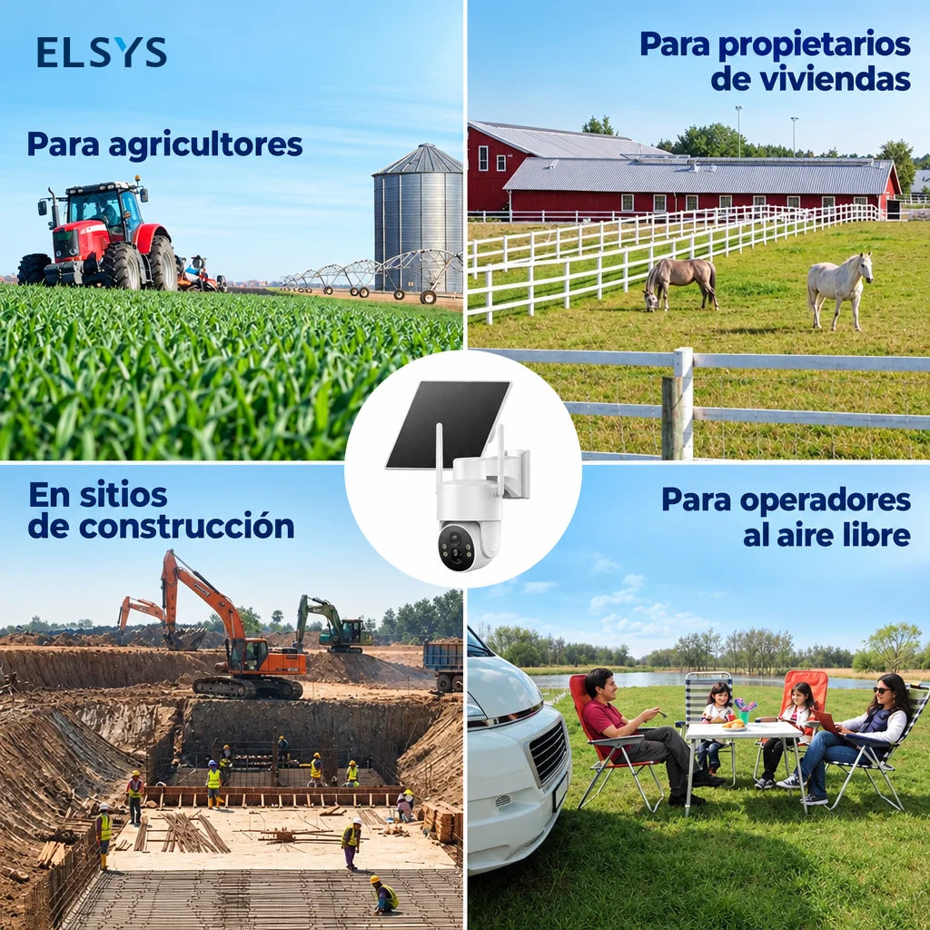 Cámara de seguridad solar 4G con visión nocturna