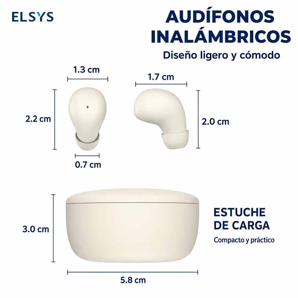 Audífonos Bluetooth 5.4 mini invisibles con cancelación de ruido para dormir, trabajar, jugar y escuchar música sin presión en el oído todo el día