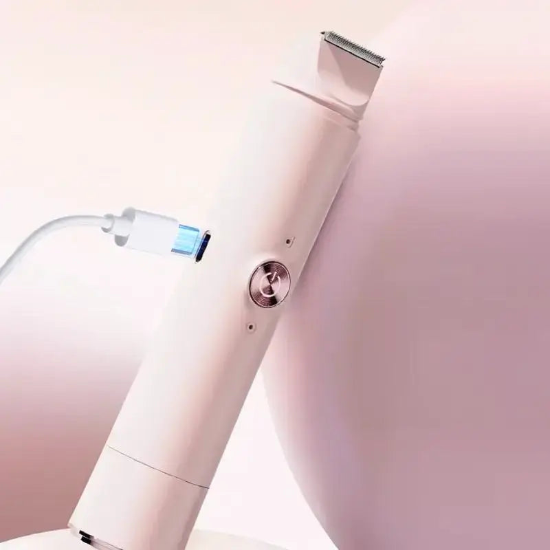 Kit de Depilación Eléctrica 2 en 1 Recargable USB para Mujer, Depiladora para Área del Bikini y Axilas, Regalo Ideal