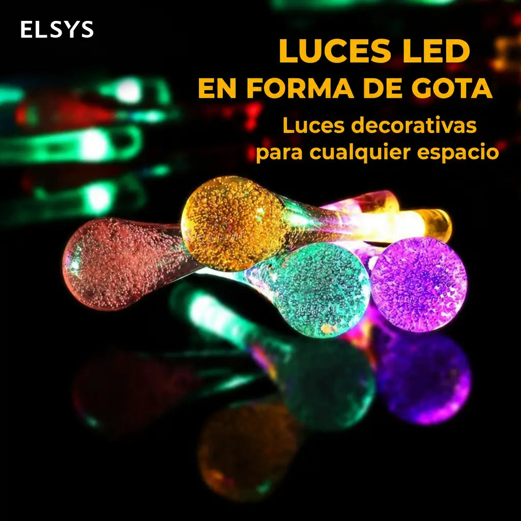 Guirnalda solar LED de 3 m con 20 focos impermeables IP65 y 8 modos para decorar jardín, terraza, balcón y patio exterior