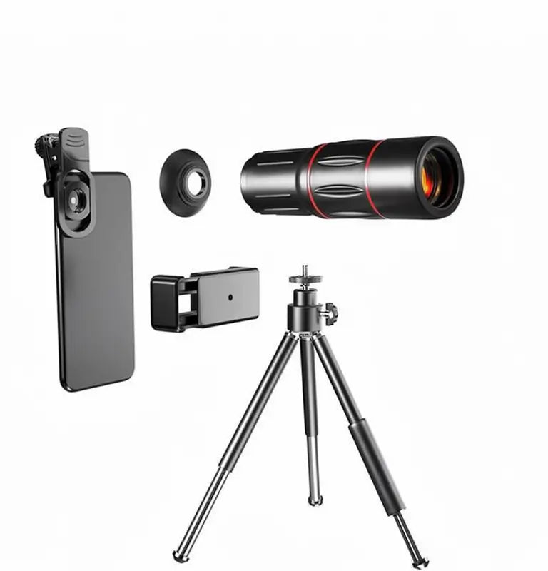 Lente Telescópico Profesional para Celular, Zoom Óptico HD 28X-36X con Adaptador Universal. Ideal para Conciertos, Estadios y Paisajes.