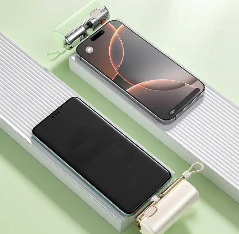 Cargador Portátil Mini Power Bank 5000mAh para Celular, Carga Rápida 22.5W con 3 Salidas y Pantalla Digital. Batería Externa Compacta y Ligera para Viaje.