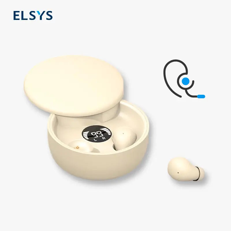 Mini Audífonos Invisibles Bluetooth 5.4 Inalámbricos In-Ear Deportivos con Cancelación de Ruido y Audio para Gaming