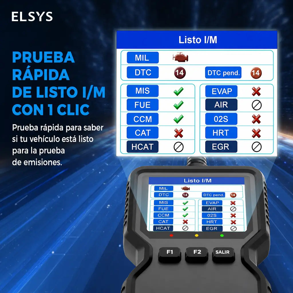 Escáner automotriz OBD2 profesional con datos en vivo, modos 6 y 8 para diagnosticar autos compatibles después de 1996