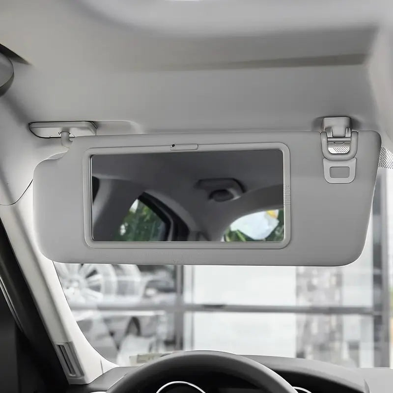 Espejo de Maquillaje para Visera de Auto - Pantalla Táctil LED con Brillo Ajustable - Espejo de Vanidad HD Recargable para Interior de Coche - Accesorios Esenciales